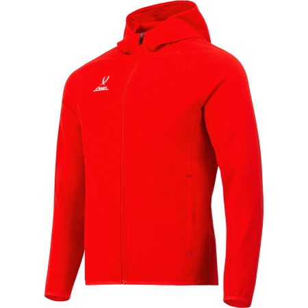 Худи на молнии JÖGEL ESSENTIAL Athlete Hooded FZ Jacket, красный