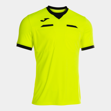 Футболка судейская JOMA CAMISETA MANGA CORTA REFEREE AMARILLO FLUOR NEGRO
