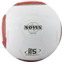 Мяч футбольный Novus TWISTER , рельефная резина бел/красн/черн, р. 5, 420 г, окруж 68-71