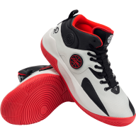 БЕЗ УПАКОВКИ Кроссовки баскетбольные JÖGEL Launch MID, White/black/red - БЕЗ УПАКОВКИ Кроссовки баскетбольные JÖGEL Launch MID, White/black/red