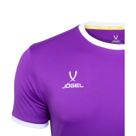 Футболка футбольная JOGEL CAMP Origin, фиолетовый/белый - downloaded from prime-sport.ru
