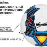 Мяч футбольный MINSA, TPU, машинная сшивка, 32 панели, р. 5 - Мяч футбольный MINSA, TPU, машинная сшивка, 32 панели, р. 5