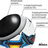 Мяч футбольный MINSA, TPU, машинная сшивка, 32 панели, р. 5 - Мяч футбольный MINSA, TPU, машинная сшивка, 32 панели, р. 5