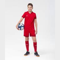Шорты игровые DIVISION PerFormDRY Union Shorts, красный/ темно-красный/белый, детский - downloaded from prime-sport.ru