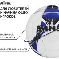 Мяч футбольный MINSA, TPU, машинная сшивка, 32 панели, р. 5 - Мяч футбольный MINSA, TPU, машинная сшивка, 32 панели, р. 5