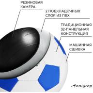 Мяч футбольный ONLYTOP Сlassic, PVC, машинная сшивка, 32 панели, р. 5 - Мяч футбольный ONLYTOP Сlassic, PVC, машинная сшивка, 32 панели, р. 5