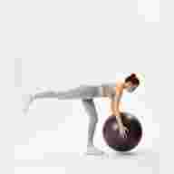 Фитбол GB-111 антивзрыв, 1200 гр, с ручным насосом, кофейный, 75 см - downloaded from prime-sport.ru