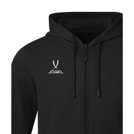 Флисовое худи на молнии JÖGEL ESSENTIAL Cotton Fleece FZ Hoodie, черный - Флисовое худи на молнии JÖGEL ESSENTIAL Cotton Fleece FZ Hoodie, черный