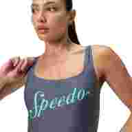 Купальник SPEEDO Logo Square Back Swimsuit, 8-00521216038, р.30 (рос.42), cеро-бирюзовый - Купальник SPEEDO Logo Square Back Swimsuit, 8-00521216038, р.30 (рос.42), cеро-бирюзовый