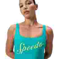 Купальник SPEEDO Logo Square Back Swimsuit, 8-00521216038, р.30 (рос.42), cеро-бирюзовый - Купальник SPEEDO Logo Square Back Swimsuit, 8-00521216038, р.30 (рос.42), cеро-бирюзовый