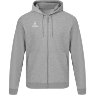 Флисовое худи на молнии JÖGEL ESSENTIAL Cotton Fleece FZ Hoodie, серый меланж - Флисовое худи на молнии JÖGEL ESSENTIAL Cotton Fleece FZ Hoodie, серый меланж