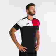 Игровая футболка JOMA CREW V NEGRO ROJO - Игровая футболка JOMA CREW V NEGRO ROJO