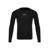 Футболка компрессионная с длинным рукавом судейская JOGEL PerFormDRY Referee Baselayer Tee LS, черный - downloaded from prime-sport.ru