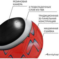 Мяч футбольный ONLYTOP, PVC, машинная сшивка, 32 панели, р. 5, цвет МИКС - Мяч футбольный ONLYTOP, PVC, машинная сшивка, 32 панели, р. 5, цвет МИКС