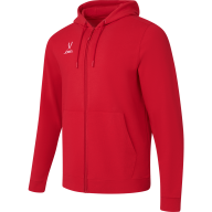 Флисовое худи на молнии JÖGEL ESSENTIAL Cotton Fleece FZ Hoodie, красный - Флисовое худи на молнии JÖGEL ESSENTIAL Cotton Fleece FZ Hoodie, красный