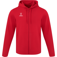 Флисовое худи на молнии JÖGEL ESSENTIAL Cotton Fleece FZ Hoodie, красный - Флисовое худи на молнии JÖGEL ESSENTIAL Cotton Fleece FZ Hoodie, красный