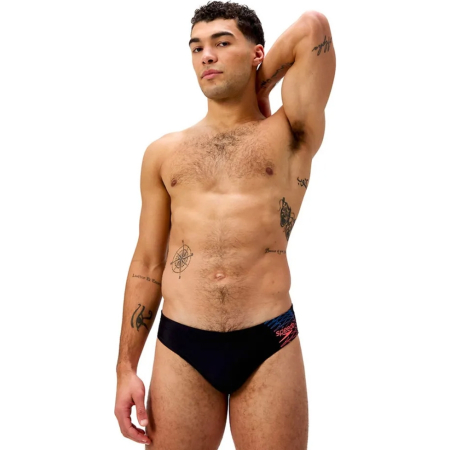 Плавки SPEEDO Medley Logo 7сm Brief, 8-0973918964, р.28 (рос.44), нейлон, эластан.черный
