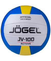 Мяч волейбольный JOGEL JV-100, синий/желтый