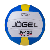 Мяч волейбольный JOGEL JV-100, синий/желтый - downloaded from prime-sport.ru