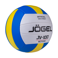 Мяч волейбольный JOGEL JV-100, синий/желтый - downloaded from prime-sport.ru