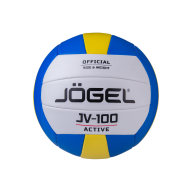 Мяч волейбольный JOGEL JV-100, синий/желтый - downloaded from prime-sport.ru