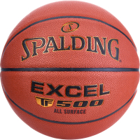 Мяч баск. SPALDING TF-500 Excel In/Out р.5, 76799z, композит, коричнево-черный