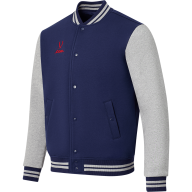 Бомбер JÖGEL ESSENTIAL Fleece Bomber, темно-синий/серый меланж - Бомбер JÖGEL ESSENTIAL Fleece Bomber, темно-синий/серый меланж