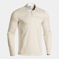 Поло JOMA CRICKET LONG SLEEVE POLO WHITE