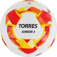 Мяч футбольный TORRES Junior-3, PU, ручная сшивка, 32 панели, размер 3