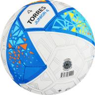 Мяч футб. &quot;TORRES Junior-4&quot; арт.F323804, р.4,.ПУ, 3 сл, 32п, руч.сш, бел-жел-гол - Мяч футб. "TORRES Junior-4" арт.F323804, р.4,.ПУ, 3 сл, 32п, руч.сш, бел-жел-гол