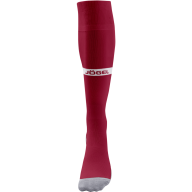 Гетры футбольные JÖGEL CAMP ADVANCED SOCKS, гранатовый/белый - Гетры футбольные JÖGEL CAMP ADVANCED SOCKS, гранатовый/белый