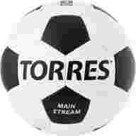Мяч футб. TORRES Main Stream, F30185, р.5, 32 пан. ПУ, 4 под. слоя, руч. сшивка, бело-черный - Мяч футб. TORRES Main Stream, F30185, р.5, 32 пан. ПУ, 4 под. слоя, руч. сшивка, бело-черный