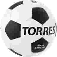 Мяч футб. TORRES Main Stream, F30185, р.5, 32 пан. ПУ, 4 под. слоя, руч. сшивка, бело-черный - Мяч футб. TORRES Main Stream, F30185, р.5, 32 пан. ПУ, 4 под. слоя, руч. сшивка, бело-черный