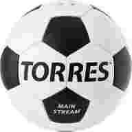Мяч футб. TORRES Main Stream, F30185, р.5, 32 пан. ПУ, 4 под. слоя, руч. сшивка, бело-черный - Мяч футб. TORRES Main Stream, F30185, р.5, 32 пан. ПУ, 4 под. слоя, руч. сшивка, бело-черный