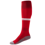 Гетры футбольные JÖGEL CAMP ADVANCED SOCKS, красный/белый - Гетры футбольные JÖGEL CAMP ADVANCED SOCKS, красный/белый