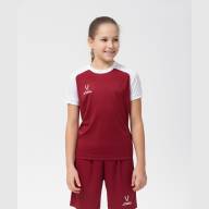 Футболка игровая JOGEL CAMP Reglan Jersey, гранатовый/белый, детский - downloaded from prime-sport.ru