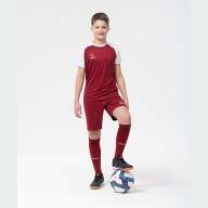 Футболка игровая JOGEL CAMP Reglan Jersey, гранатовый/белый, детский - downloaded from prime-sport.ru