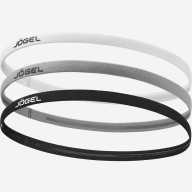 Резинки спортивные на голову JOGEL CAMP Training Headbands 3 Pack, черный/серый/белый - Резинки спортивные на голову JOGEL CAMP Training Headbands 3 Pack, черный/серый/белый