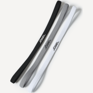 Резинки спортивные на голову JOGEL CAMP Training Headbands 3 Pack, черный/серый/белый - Резинки спортивные на голову JOGEL CAMP Training Headbands 3 Pack, черный/серый/белый