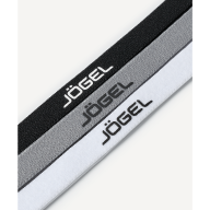 Резинки спортивные на голову JOGEL CAMP Training Headbands 3 Pack, черный/серый/белый - Резинки спортивные на голову JOGEL CAMP Training Headbands 3 Pack, черный/серый/белый