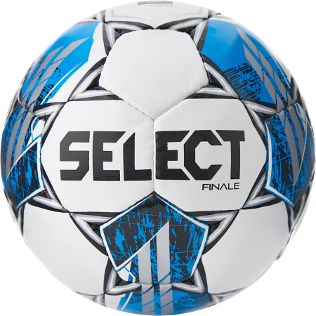 Мяч футб. SELECT Finale V25, 3855160584, р.5, FIFA Basic, 32п, ПУ, руч. сш, бело-синий