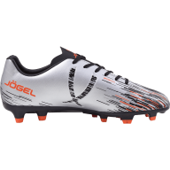 БЕЗ УПАКОВКИ Бутсы футбольные JOGEL Rapido FG Silver/black - БЕЗ УПАКОВКИ Бутсы футбольные JOGEL Rapido FG Silver/black