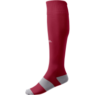Гетры футбольные JÖGEL CAMP BASIC SOCKS, гранатовый/серый/белый - Гетры футбольные JÖGEL CAMP BASIC SOCKS, гранатовый/серый/белый
