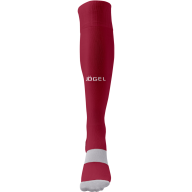 Гетры футбольные JÖGEL CAMP BASIC SOCKS, гранатовый/серый/белый - Гетры футбольные JÖGEL CAMP BASIC SOCKS, гранатовый/серый/белый