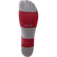 Гетры футбольные JÖGEL CAMP BASIC SOCKS, гранатовый/серый/белый - Гетры футбольные JÖGEL CAMP BASIC SOCKS, гранатовый/серый/белый