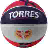 Мяч баск. TORRES Prayer, B023137, р.7, резина, нейлон.корд, бут. кам., красно-серо-фиолет - Мяч баск. TORRES Prayer, B023137, р.7, резина, нейлон.корд, бут. кам., красно-серо-фиолет