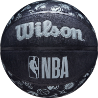 Мяч баск. WILSON NBA All Team, WTB1300XBNBA р.6, PU, бутил. камера, черный