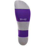 Гетры футбольные CAMP BASIC SOCKS, фиолетовый/серый/белый - downloaded from prime-sport.ru