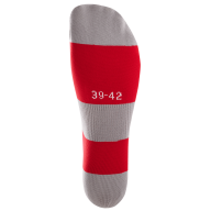 Гетры футбольные JÖGEL CAMP BASIC SOCKS, красный/серый/белый - Гетры футбольные JÖGEL CAMP BASIC SOCKS, красный/серый/белый