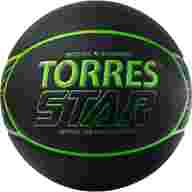 Мяч баск. TORRES Star, B323127, р.7, 7 панел.,ПУ-композит, нейлон. корд, бут.кам., черно-зеленый - Мяч баск. TORRES Star, B323127, р.7, 7 панел.,ПУ-композит, нейлон. корд, бут.кам., черно-зеленый